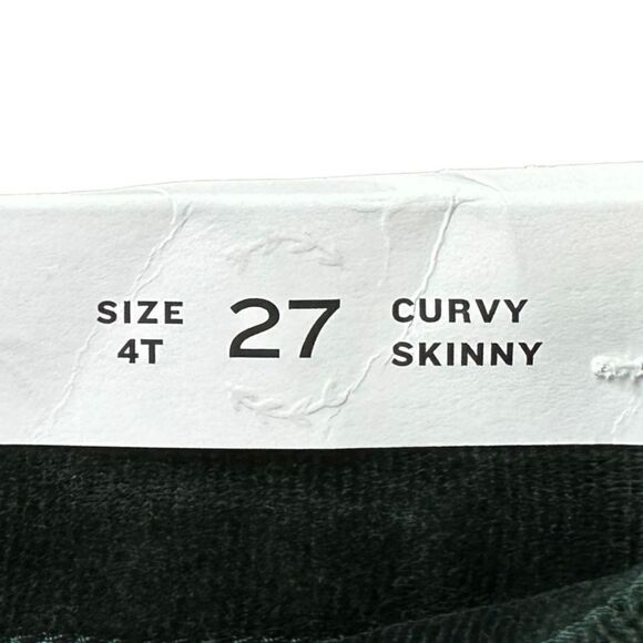Loft Curvy Skinny Corduroy Dark Green Jeans - Picture 9 of 9